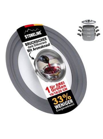 Stoneline Universele deksel grijs - Ø 20 cm