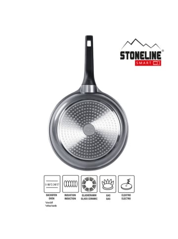 Stoneline Patelnia "Smart" w kolorze szarym - Ø 28 cm