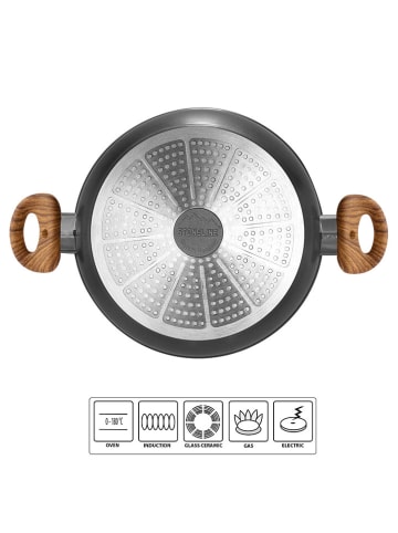 Stoneline Serveerpan "Back to Nature" grijs - Ø 24 cm