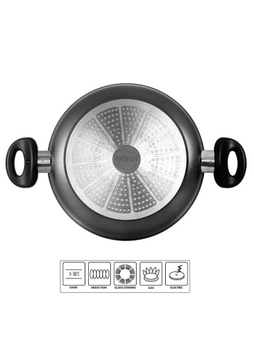 Stoneline Servierpfanne in Schwarz - Ø 24 cm