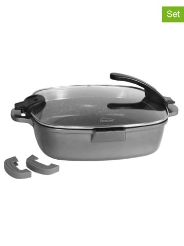 Stoneline 2-delige set: braadslede "Future" grijs - (B)24 x (H)25 cm