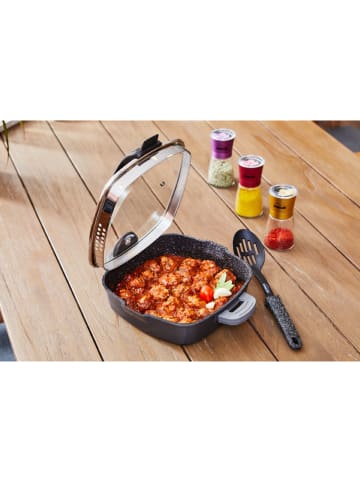 Stoneline 2-delige set: braadslede "Future" grijs - (B)24 x (H)25 cm