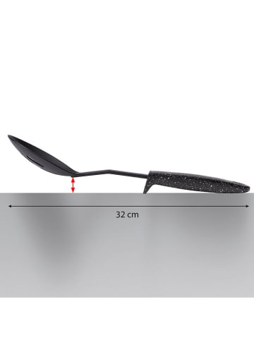 Stoneline Kochlöffel in Schwarz - (L)32 cm