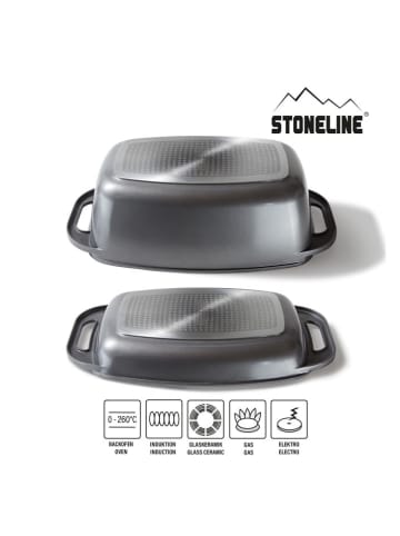 Stoneline 2-częściowy zestaw "XX" w kolorze szarym - 43 x 26 cm