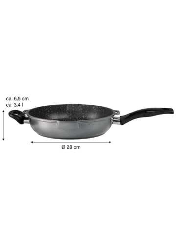 Stoneline 2tlg. Set: Bratpfanne ''Future'' in Grau - Ø 28 cm