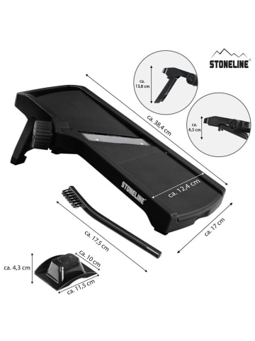 Stoneline Tarka w kolorze czarnym do warzyw - 14 x 38 cm