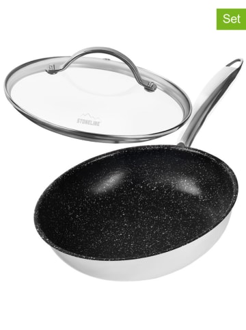 Stoneline 2-częściowy zestaw "Professional" w kolorze srebrnym - Ø 20 cm