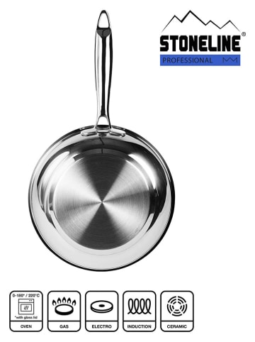 Stoneline 2-częściowy zestaw "Professional" w kolorze srebrnym - Ø 20 cm