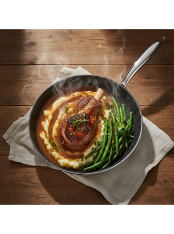 Stoneline 2-częściowy zestaw "Professional" w kolorze srebrnym - Ø 28 cm