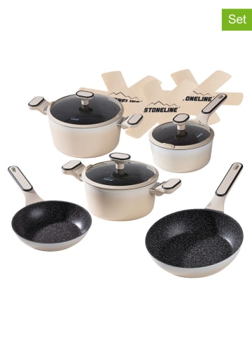 Stoneline 11-częściowy zestaw w kolorze kremowym