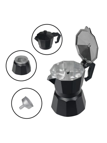 Stoneline 4-częściowy zestaw w kolorze czarnym do kawy