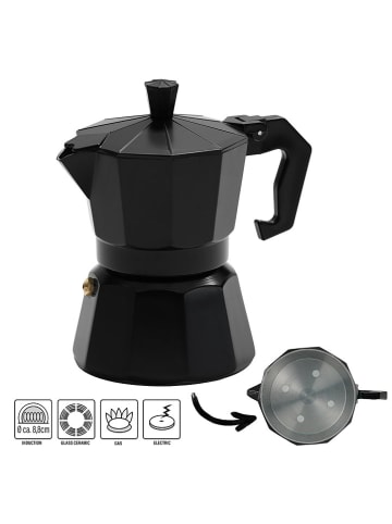 Stoneline 4tlg. Kaffee-Set in Schwarz