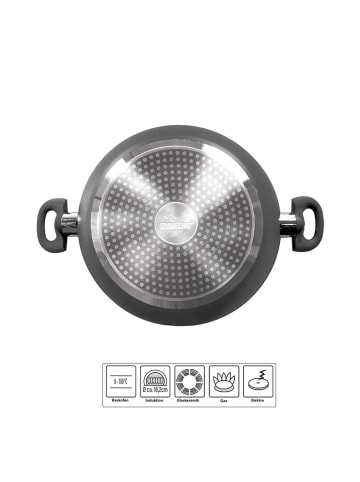 Stoneline 2tlg. Set: Servierpfanne ''Ceramic'' in Grau - Ø 24 cm