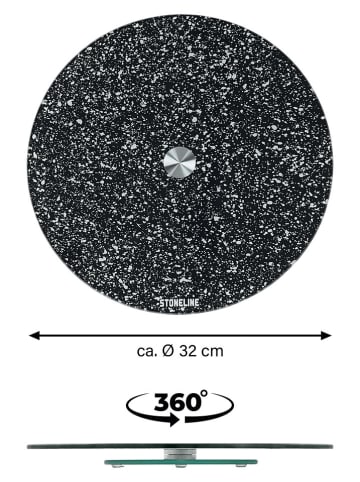 Stoneline Servierplatte in Grau - Ø 32 cm