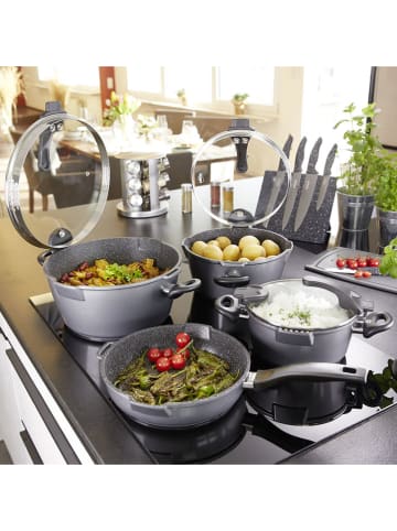Stoneline 8tlg. Kochgeschirr-Set "Future" in Grau