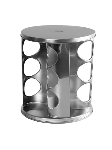 Stoneline 13tlg. Set: Edelstahl-Gewürzregal - (H)22,5 x Ø 19 cm