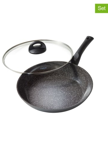 Stoneline 2-częściowy zestaw "Ceramic" w kolorze szarym - Ø 28 cm