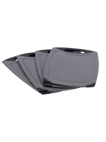 Stoneline 4er-Set: Schneidebretter in Grau - (L)26,5 x (B)16,5 cm