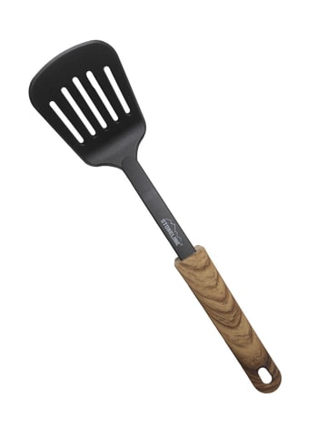 Stoneline Pfannenwender in Schwarz/ Hellbraun - (L)33 cm