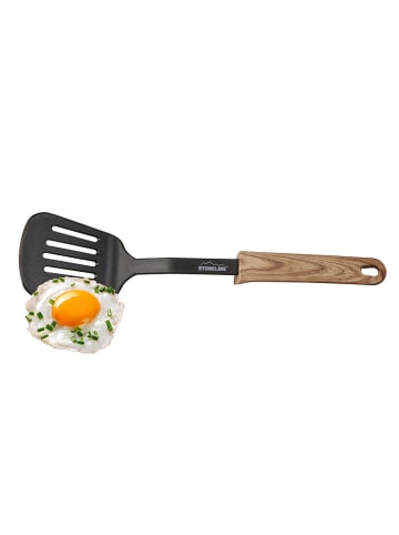 Stoneline Pfannenwender in Schwarz/ Hellbraun - (L)33 cm