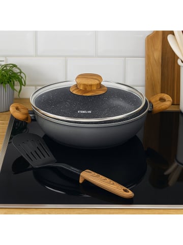 Stoneline Spatel zwart/lichtbruin - (L)33 cm