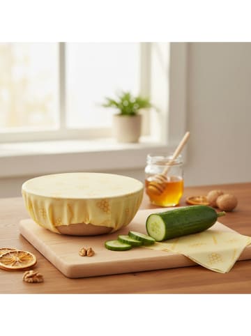 Stoneline 3er-Set: Bienenwachstücher "Natural Line®" in Gelb