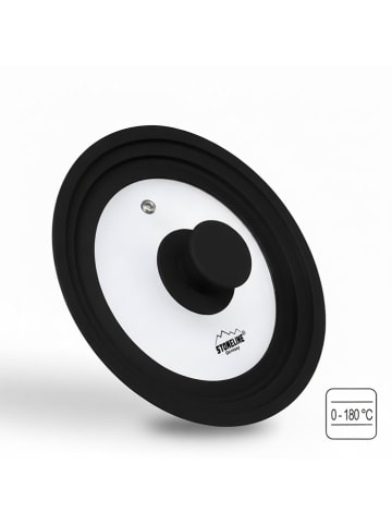 Stoneline Universeel glazen deksel zwart