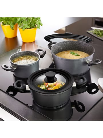 Stoneline Universal Glasdeckel in Schwarz