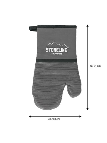Stoneline Toplappen in Grau - (L)31 x (B)18,1 cm
