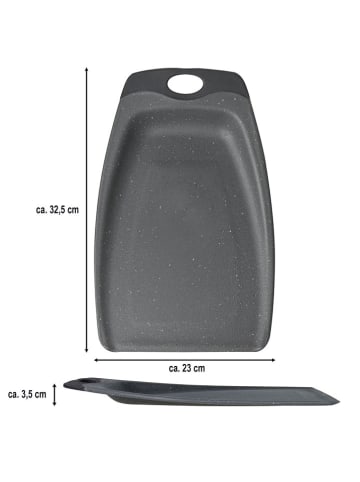 Stoneline 2-delige set: snijplanken grijs - (L)32,5 x (B)23 cm