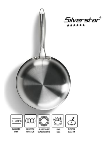 Stoneline Braadpan "Silverstar®" zilverkleurig - Ø 24 cm