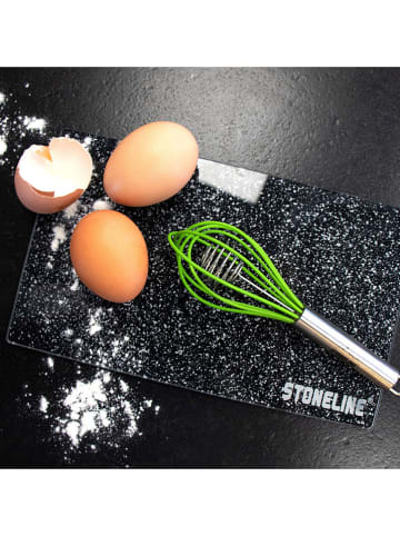 Stoneline 4-delige set: snijplanken zwart - (L)25 x (B)15 cm