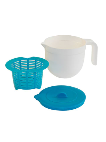 Stoneline 3-delige tofu- & roomkaasset blauw - 1,1 l