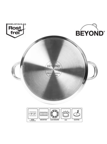 Stoneline 3-delige pannenset "Beyond®" zilverkleurig - Ø 24 cm