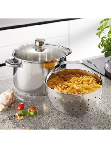 Stoneline 3tlg. Kochtopf-Set "Beyond®" in Silber - Ø 24 cm