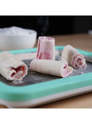 Stoneline Eisplatte "Mr Ice Cream Rolls" in Grün - (B)26 x (H)20,9 cm 