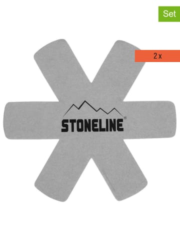 Stoneline Osłony (2 szt.) w kolorze szarym do patelni - Ø 38 cm