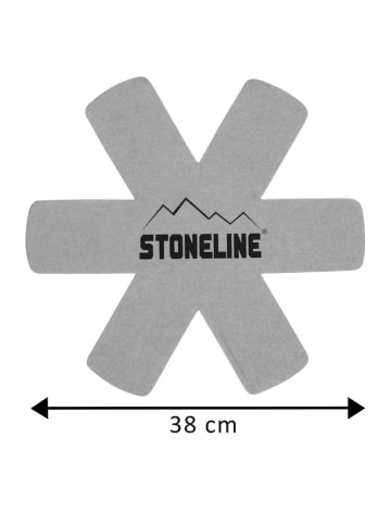 Stoneline 2er-Set: Pfannenschützer in Grau - Ø 38 cm