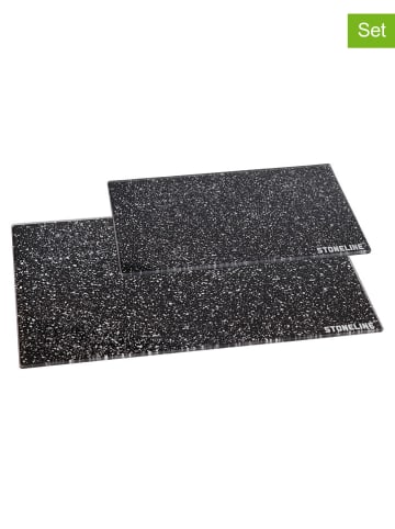 Stoneline Deski (2 szt.) w kolorze czarnym do krojenia