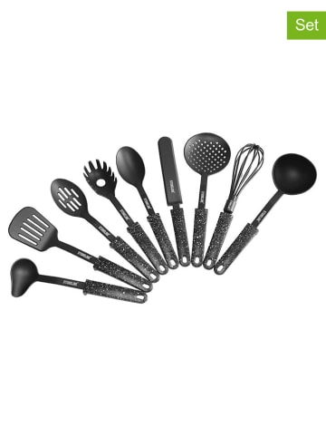 Stoneline 9tlg. Küchenhelfer-Set in Schwarz