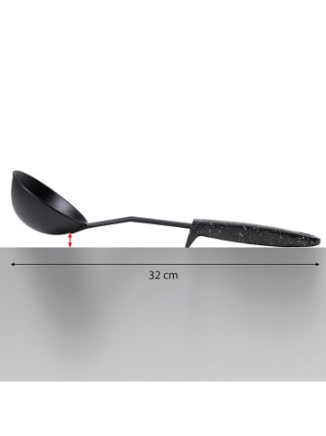 Stoneline Suppenkelle in Schwarz - (L)32 cm
