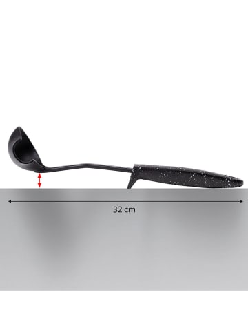 Stoneline Saucen-Servierlöffel in Schwarz - (L)32 cm