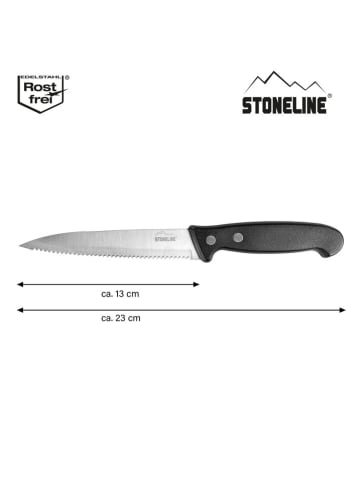 Stoneline Allzweckmesser in Schwarz - (H)23 cm