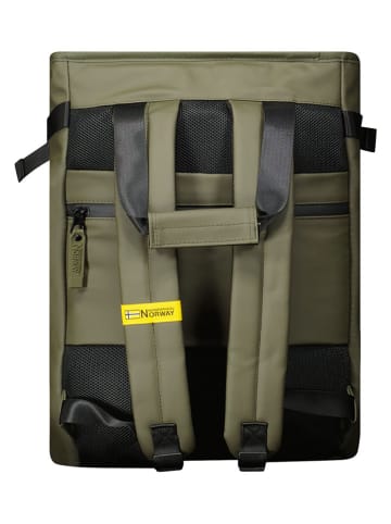 Geographical Norway Rucksack "Sagacious" in Khaki - (B)32 x (H)52 x (T)15 cm