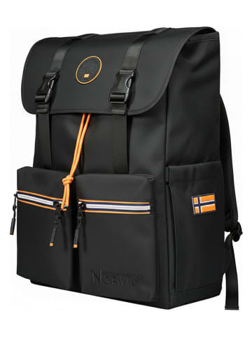 Geographical Norway Rucksack "Saqesse" in Schwarz - (B)33 x (H)42 x (T)15 cm