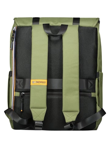 Geographical Norway Rucksack "Saqesse" in Khaki - (B)33 x (H)42 x (T)15 cm