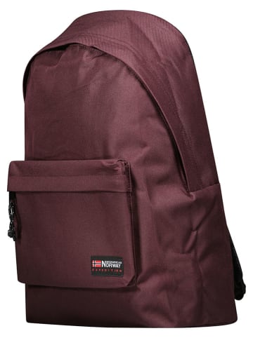 Geographical Norway Rucksack "Stephanie" in Bordeaux in Rot - (B)30 x (H)40 x (T)13 cm