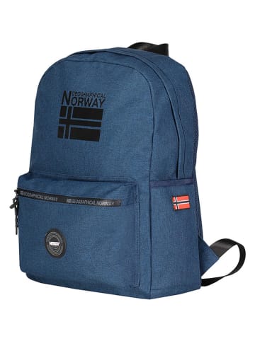 Geographical Norway Rucksack "Santos" in Dunkelblau - (B)31 x (H)43 x (T)13 cm