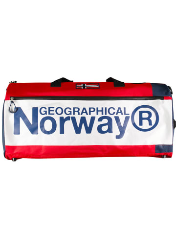 Geographical Norway Reistas "Strawberry" rood/donkerblauw/wit - (B)65 x (H)30 x (D)30 cm