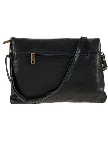 ORE10 Leren clutch "Oscar" zwart - (B)27 x (H)18 x (D)3 cm